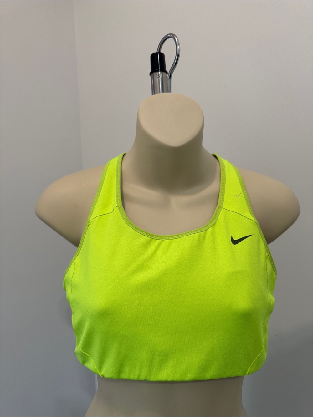 Nike High-Visibility Yellow-Green Racerback Sports Bra